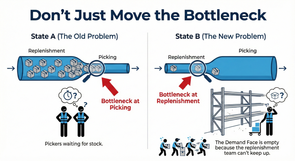 Don't just move the bottle infographic