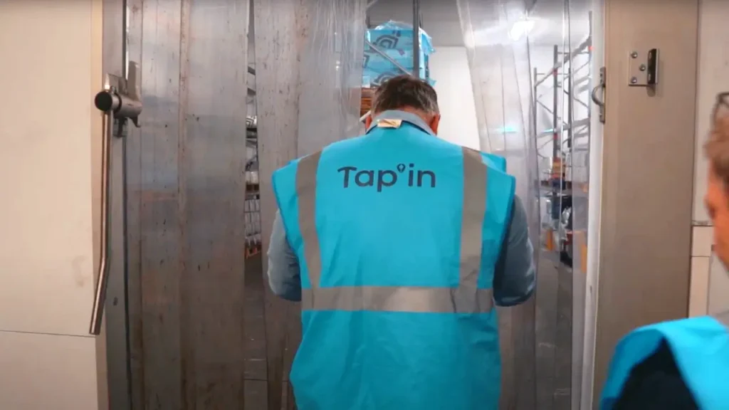 Temperature control at tap'in