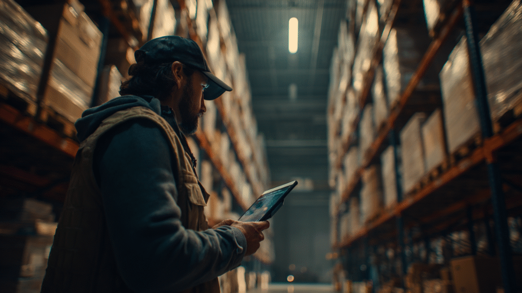 Warehouse Manager locates stock and rotates stock on the 3D map and plans rotation to free space.