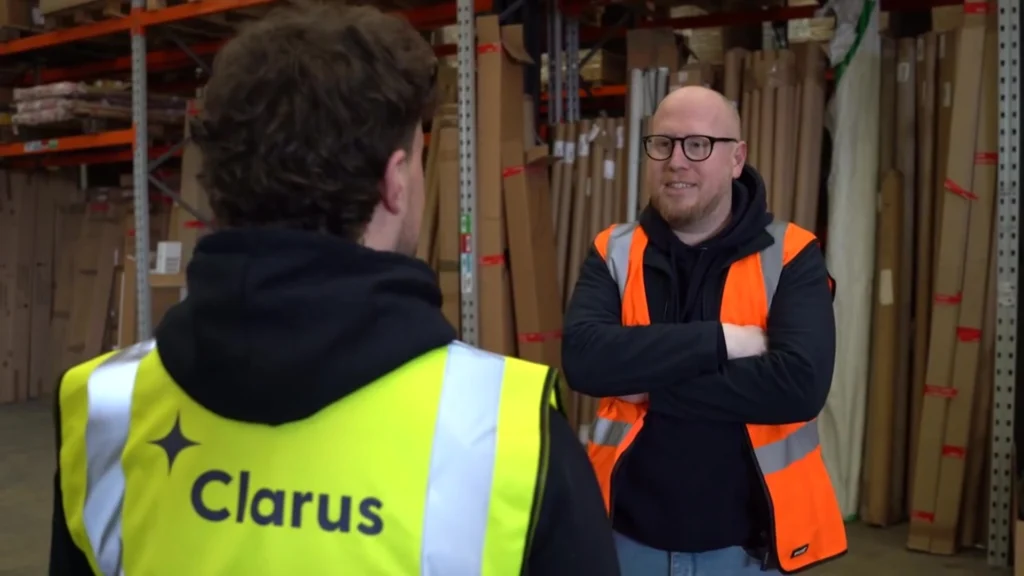 Luke from joda speaking to clarus team member