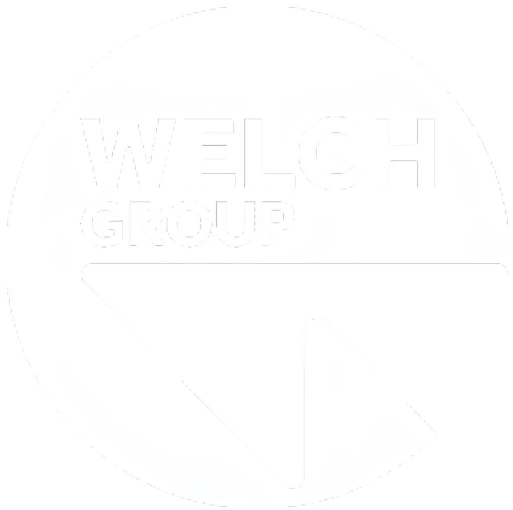 Welch group logo in white