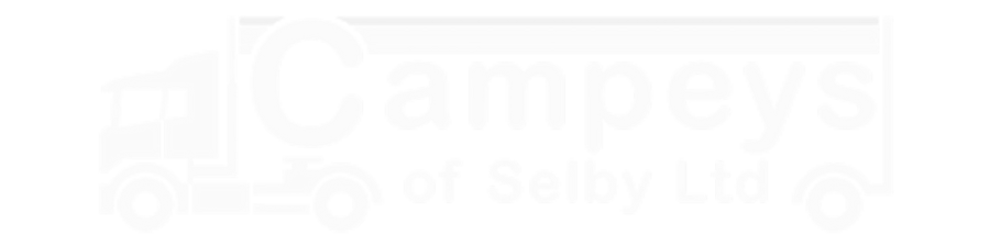 Campeys of selby logo in white