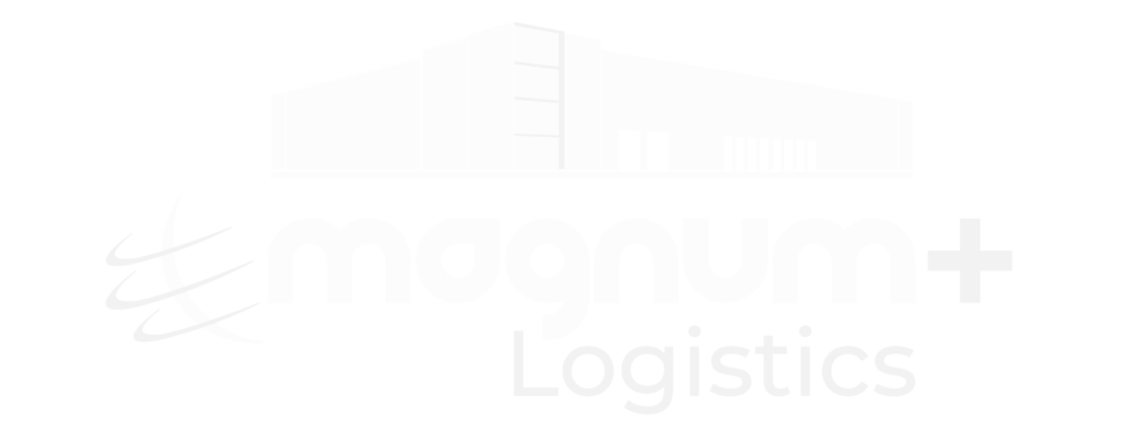 Magnum logistics logo in white
