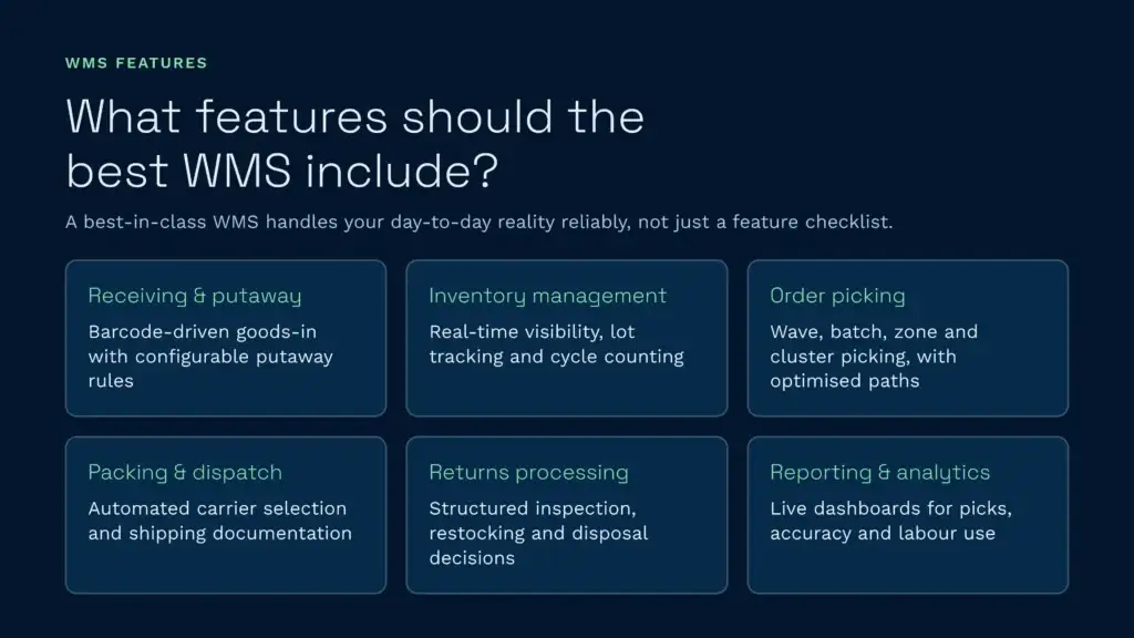 Wms best features | clarus wms Wms best features