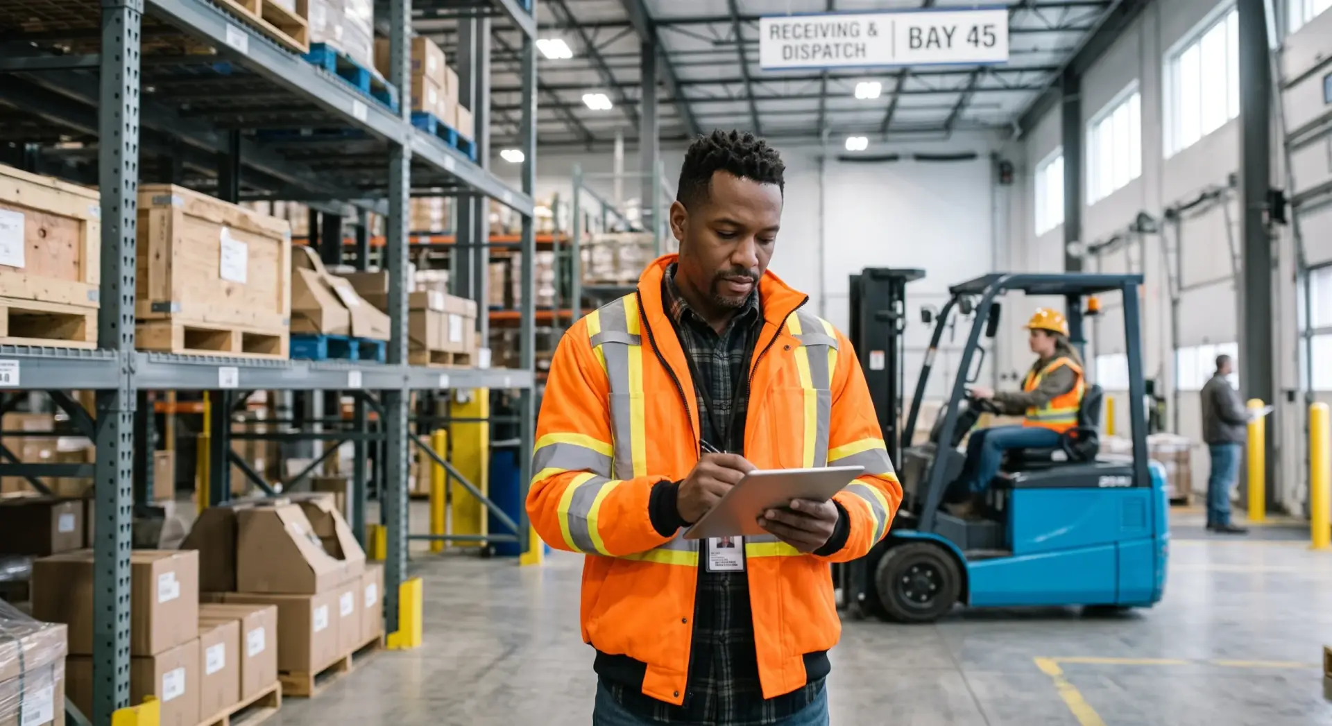Warehouse manager at work | clarus wms Warehouse manager at work