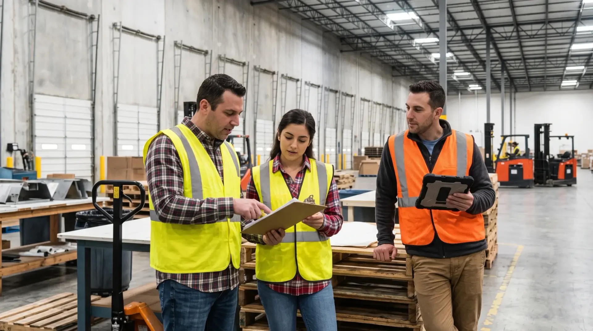 Warehouse floor team